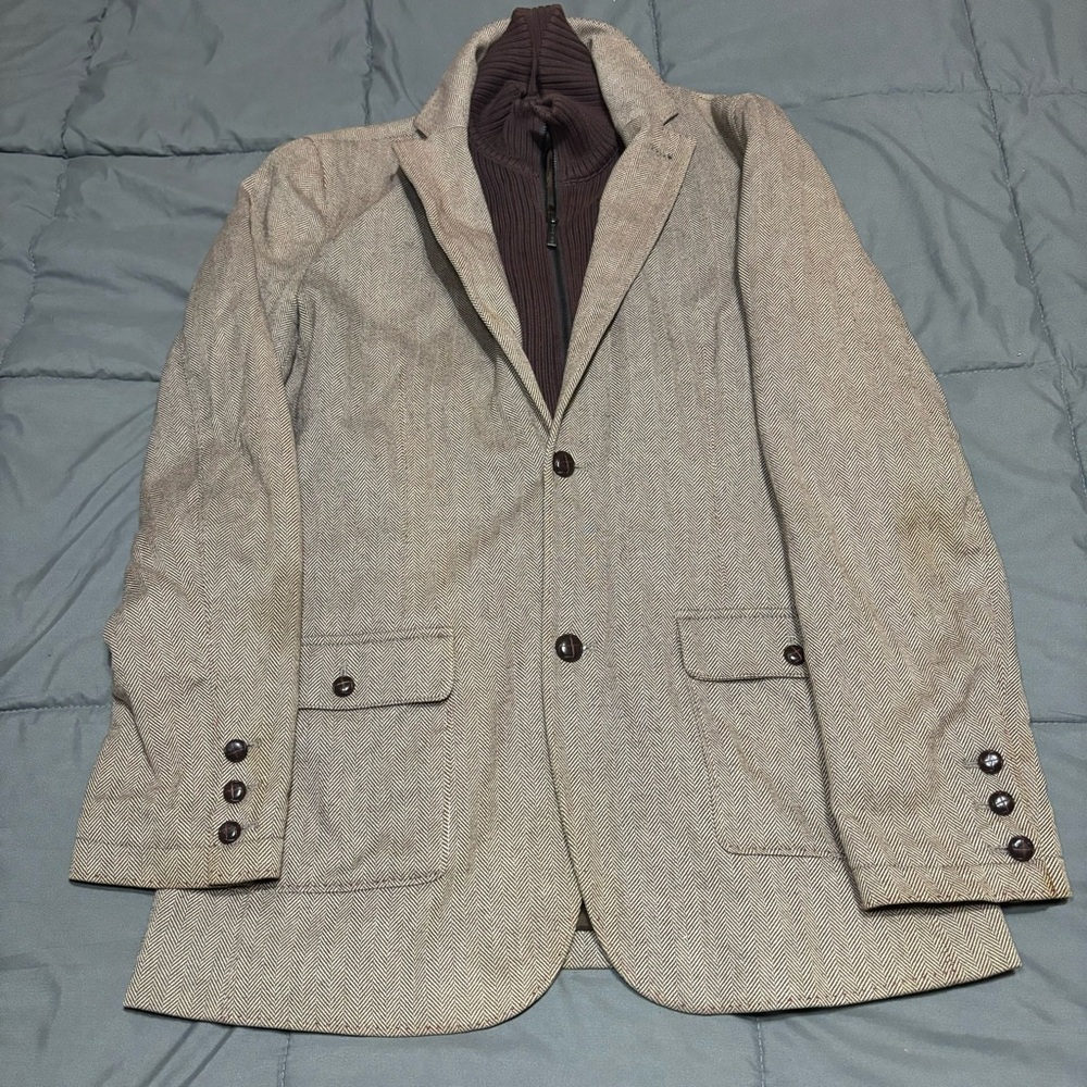 Vintage Y2K Mark Ecko no. 72 times square‎ new york zip up blazer/jacket